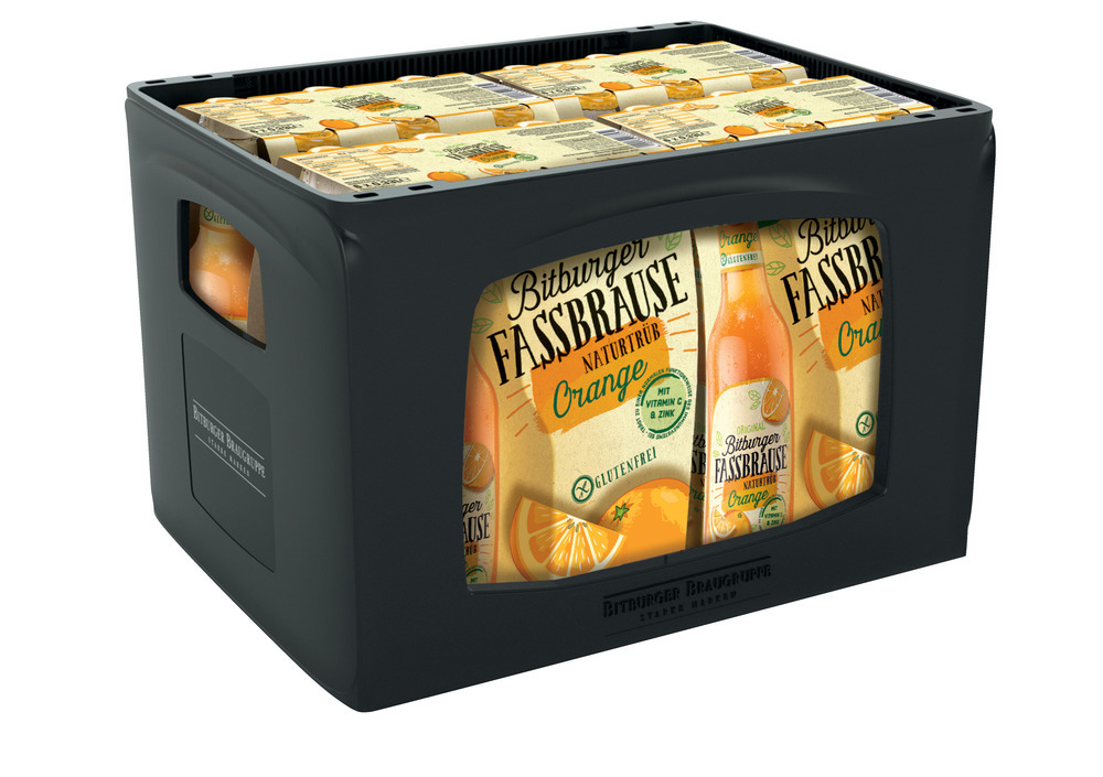 Bitburger Fassbrause Orange naturtrüb 4x6x0,33 (MEHRWEG)