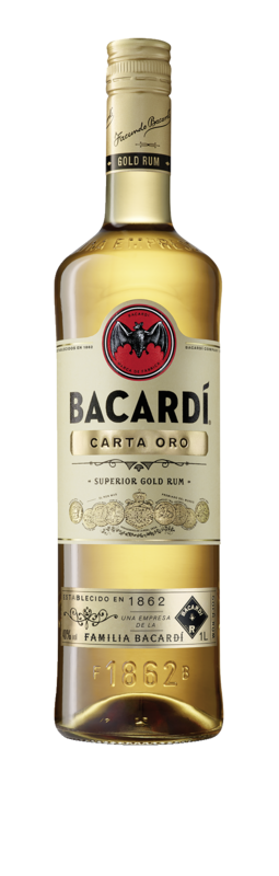 Bacardi Carta Oro Superior Gold Rum 37,5 % 1x1,0 EW (EINWEG)