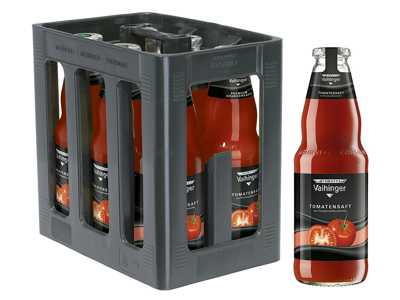 Niehoffs-Vaihinger Tomatensaft 6x1,0 MW (MEHRWEG)