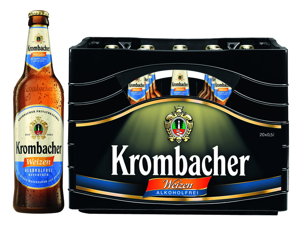 Krombacher Weizen Alkoholfrei 20x0,5 MW (MEHRWEG)