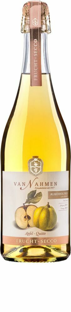 van Nahmen Frucht-Secco Apfel-Quitte 0% Alkohol 6x0,75EW (EINWEG)