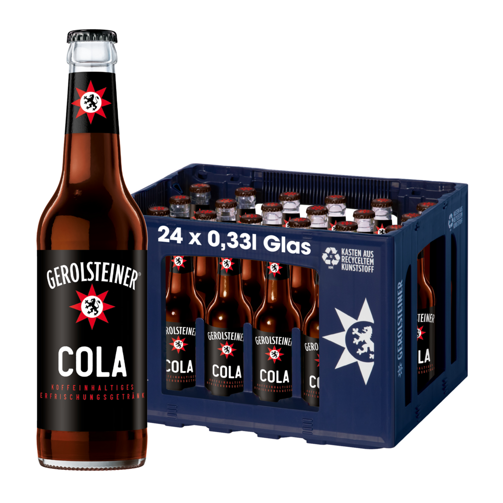 Gerolsteiner Cola Longneck 24x0,33MW (MEHRWEG)