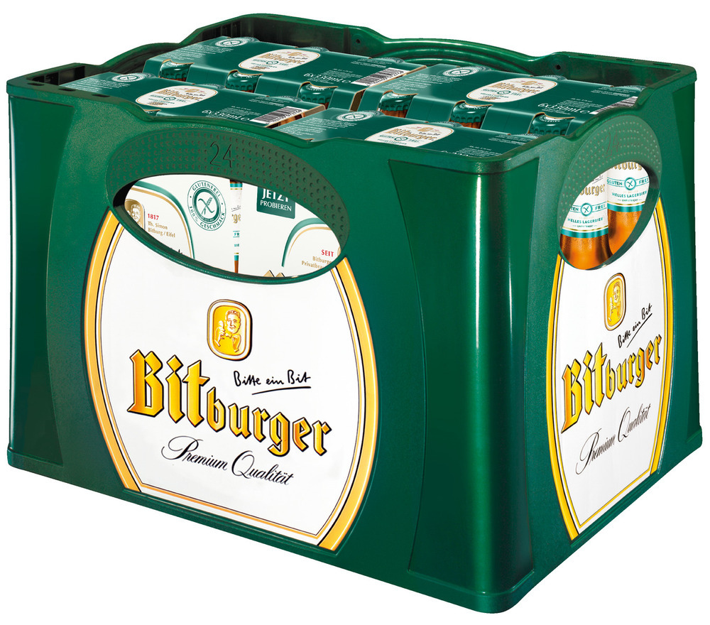 Bitburger Helles Lagerbier 4x6x0,33 (Mehrweg)