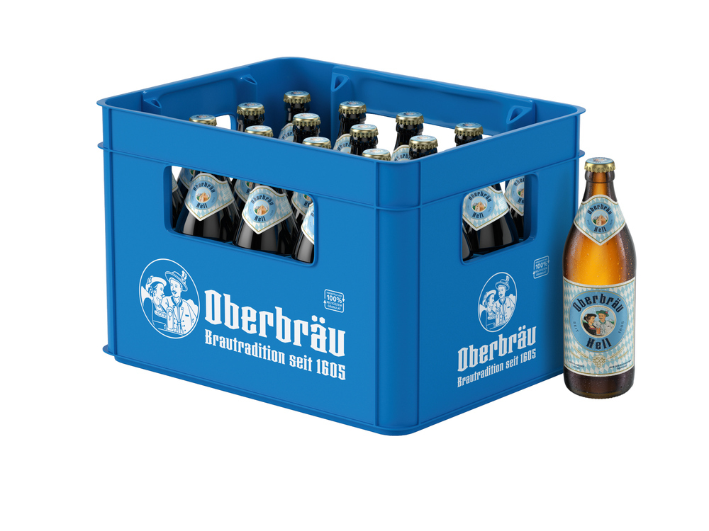 Oberbräu Hell 20x0,5 MW (MEHRWEG)