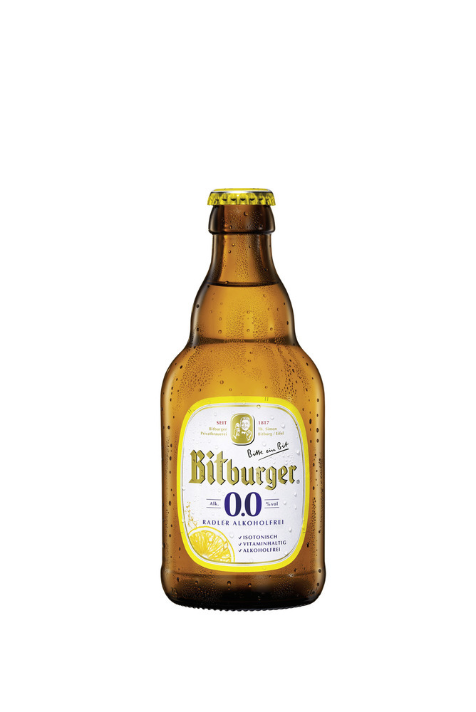 Bitburger Radler 0,0% Steini 20x0,33MW (MEHRWEG)