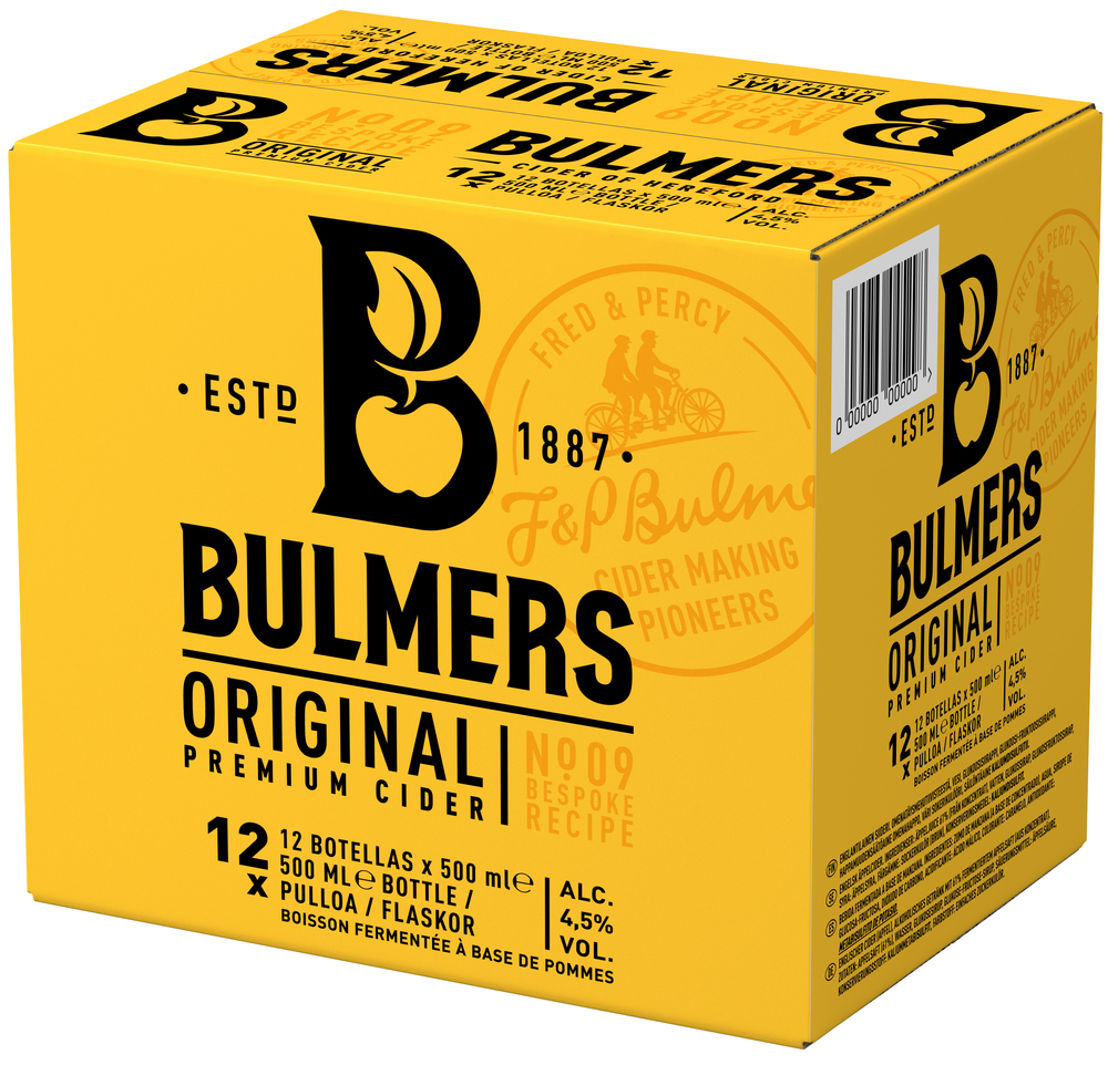 Bulmers Original Cider im Karton (pfandfrei) 12x0,50 EW (EINWEG)