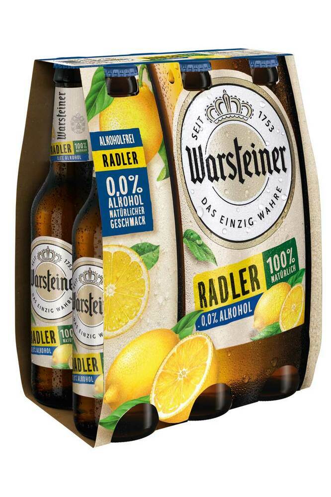 Warsteiner Radler Alkoholfrei 0,0% 4x6x0,33MW (MEHRWEG)