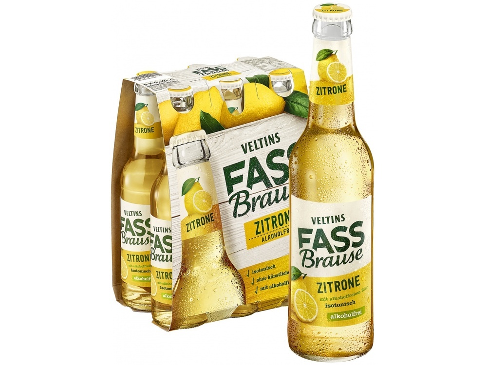 Veltins Fassbrause Zitrone Sixpack Tray 6x0,33MW (Mehrweg)