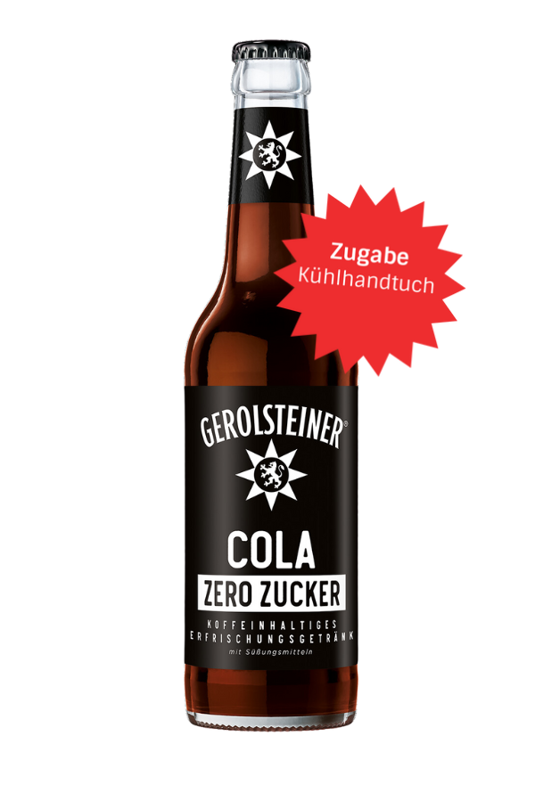 Gerolsteiner Cola Zero Zucker Longneck 24x0,33MW (MEHRWEG)