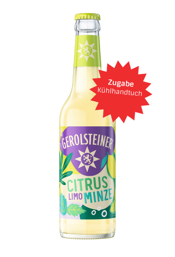 Gerolsteiner Citrus-Minze Longneck 24x0,33MW (MEHRWEG)