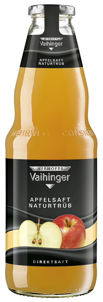 Niehoffs-Vaihinger Apfelsaft naturtrüb 6x1,0 MW (MEHRWEG)