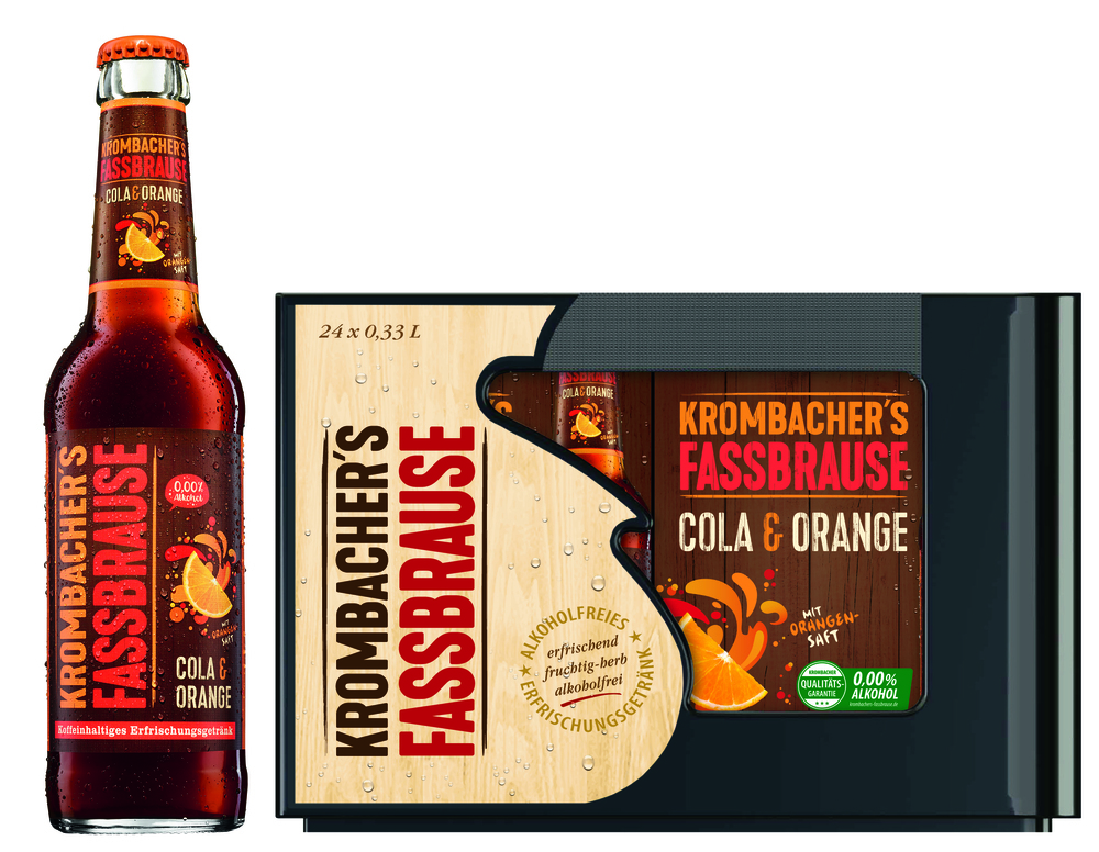 Krombacher's Fassbrause Cola Orange 4x6x0,33MW (MEHRWEG)