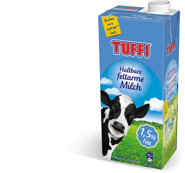 Tuffi Haltbare fettarme Milch 1,5 % (Tetrapack) 12x1,0 L