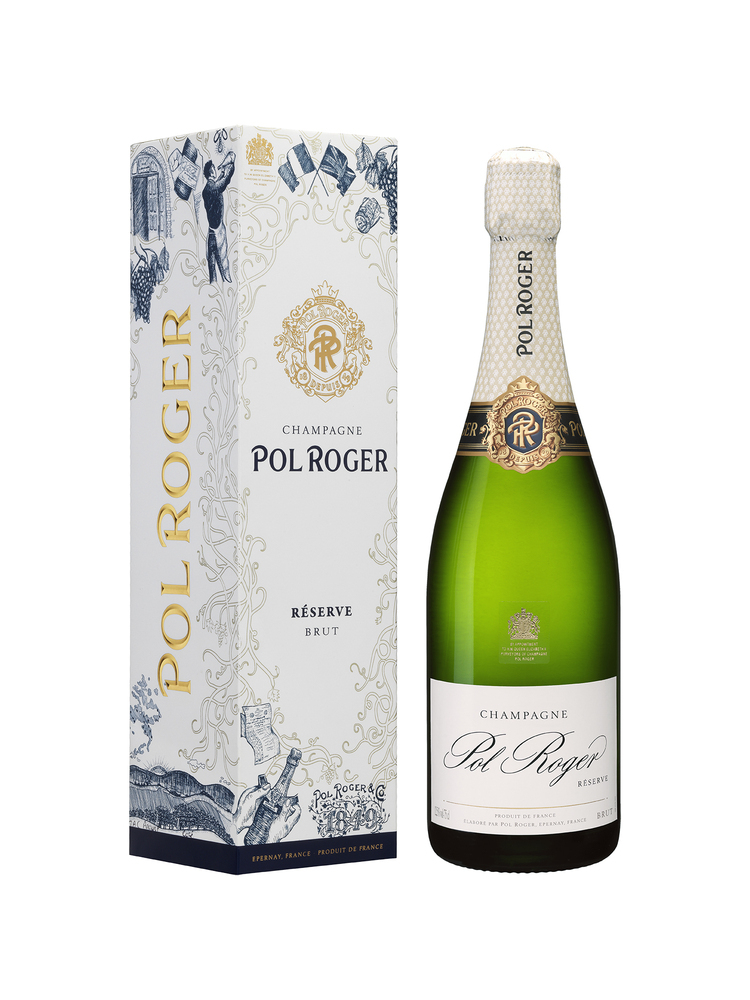 Champagne Pol Roger brut mit Etui 6x0,75EW (EINWEG)