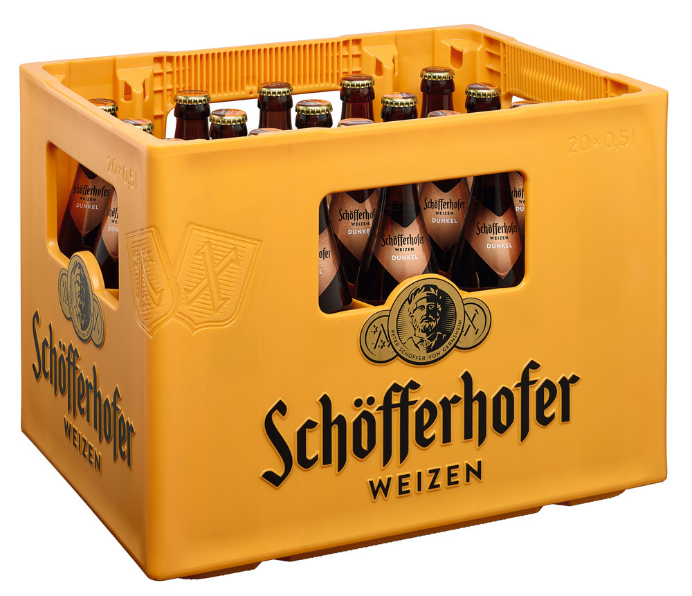 Schöfferhofer Hefeweizen dunkel 20x0,5 MW (MEHRWEG)