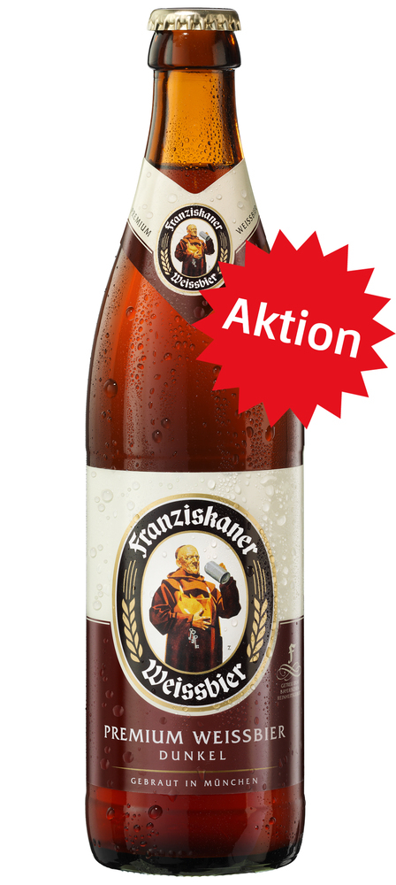 Franziskaner Weissbier Dunkel 20x0,5 MW (MEHRWEG)