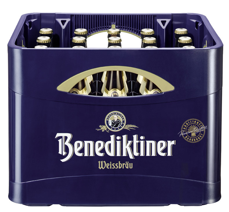 Benediktiner Weißbier naturtrüb 20x0,5 MW (MEHRWEG)