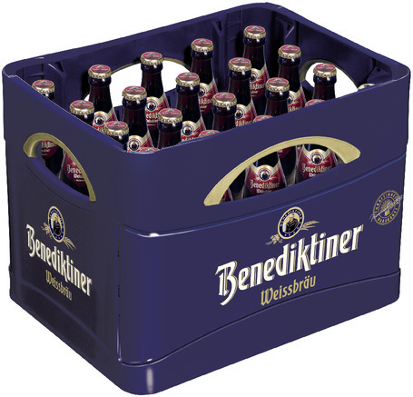 Benediktiner Weißbier dunkel 20x0,5 MW (MEHRWEG)