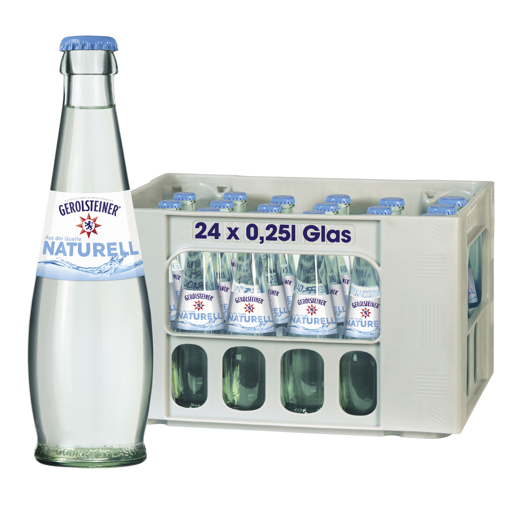 Gerolsteiner Naturell Gourmet 24x0,25MW (MEHRWEG)